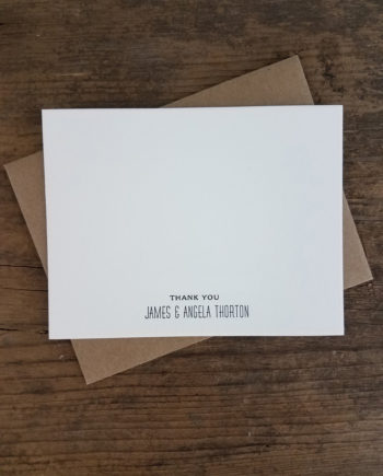 Personal Stationery | James & Angela