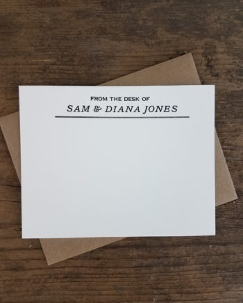 Personal Stationery | Sam & Diana