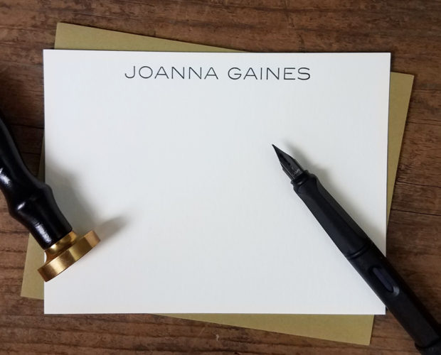 Joanna Gaines Stationery by Iron Leaf Press