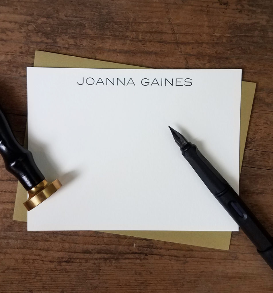 Joanna Gaines Stationery by Iron Leaf Press